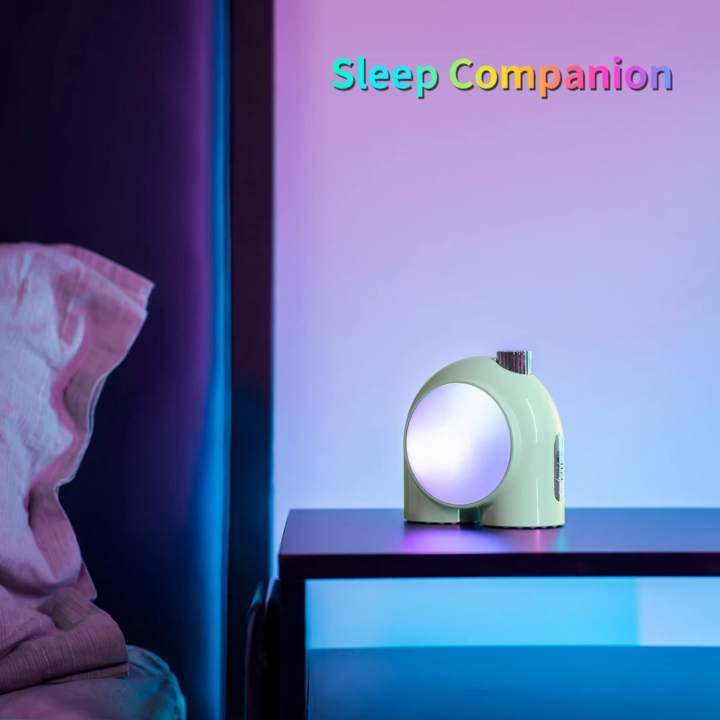 Divoom Planet-9 Smart Mood Lamp, Lampu Meja Tanpa Kabel dengan LED RGB yang Dapat Diprogram untuk Ruang Permainan Kamar Tidur Kantor, Hijau