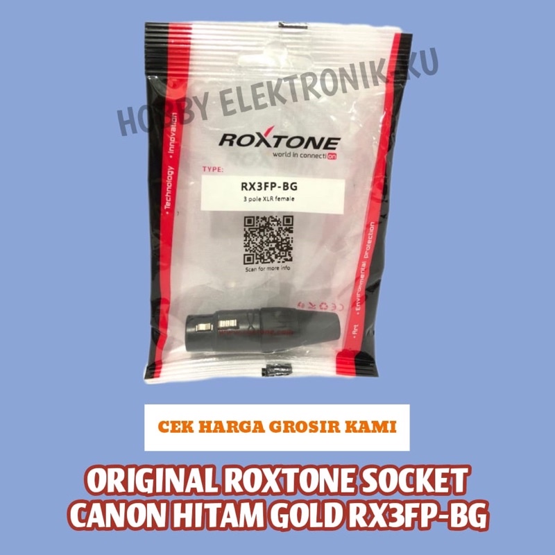 ORIGINAL SOCKET CANON ROXTONE HITAM GOLD RX3FP-BG