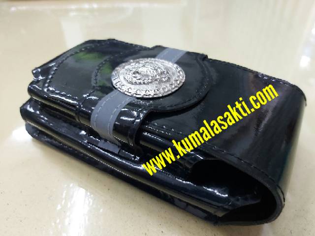 Sarung HP Polisi Dobel Android Kilap Lis Silver