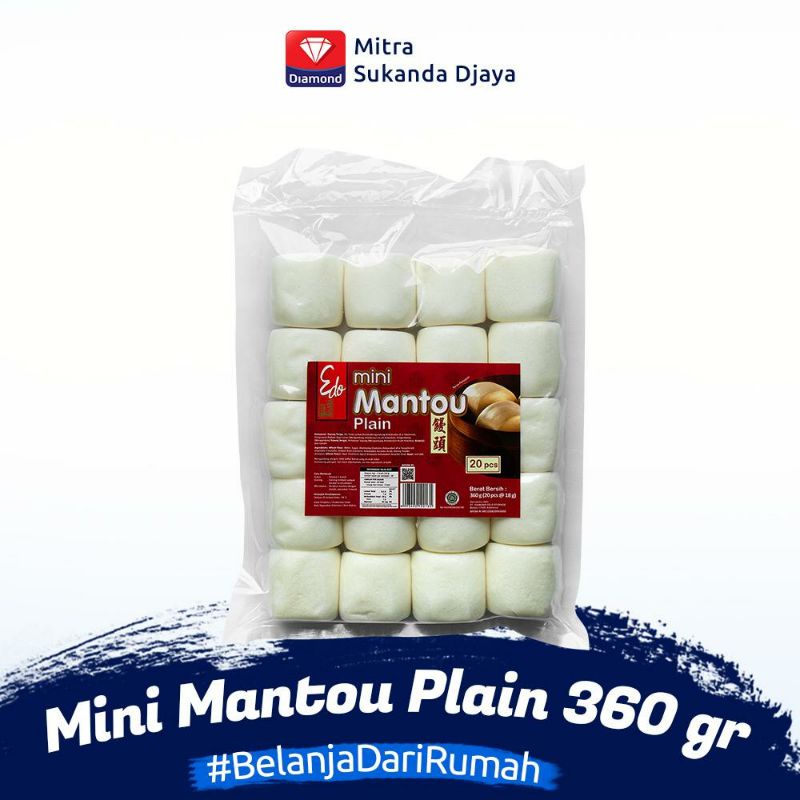 

EDO Mini Mantou Plain 360gr