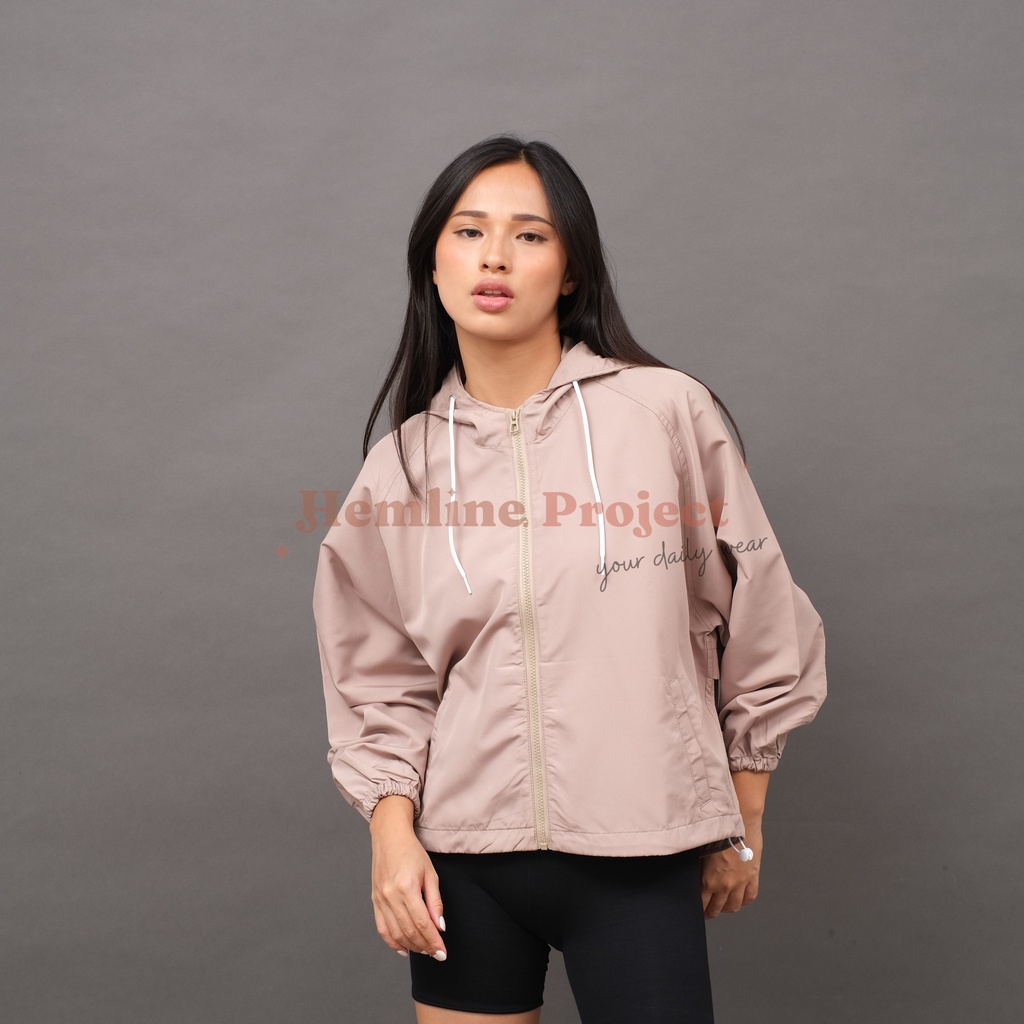 Ganis Oversized Jaket Parasut Hoodie by Hemline Project