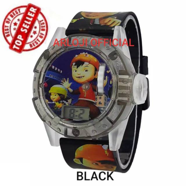 Jam tangan anak BOBOIBOY ada musik &amp; Proyektor + baterai jam cadangan