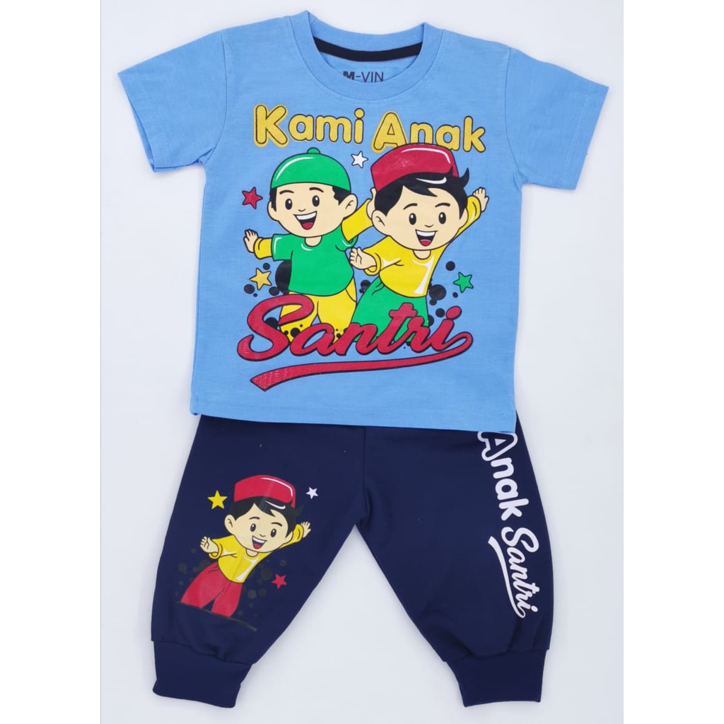 Setelan anak joger Santri - baju anak laki - setelan anak laki 1-9tahun M-Vin