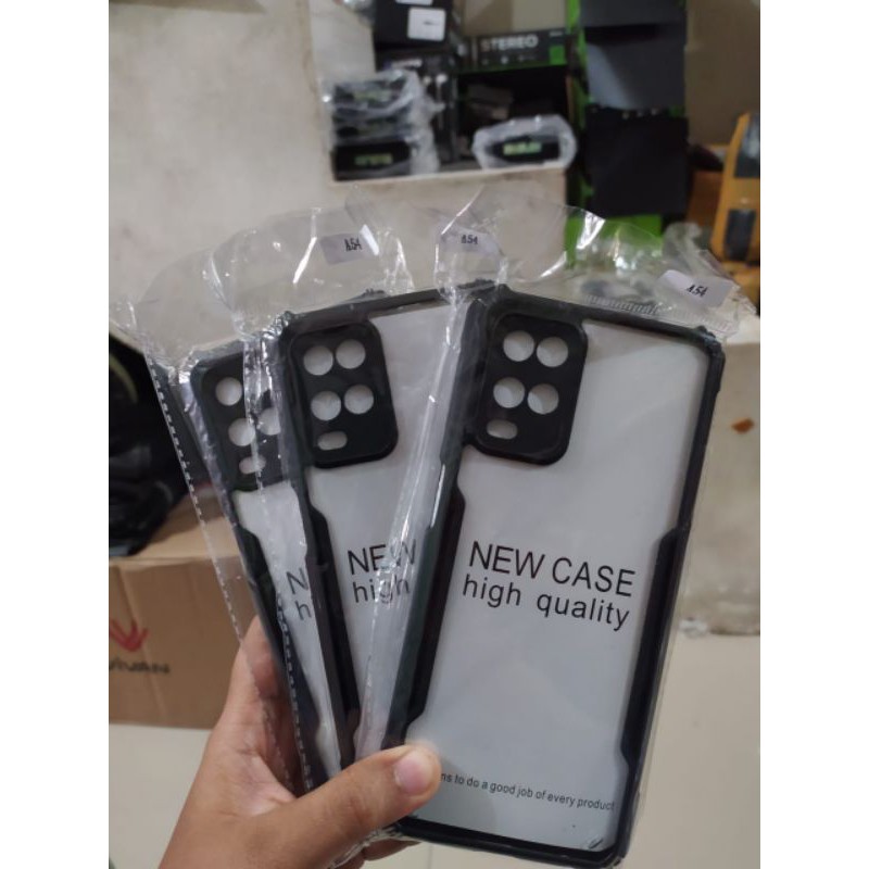 soft case fuze case silikon kondom pelindung hp oppo A54/ a54 5G bening