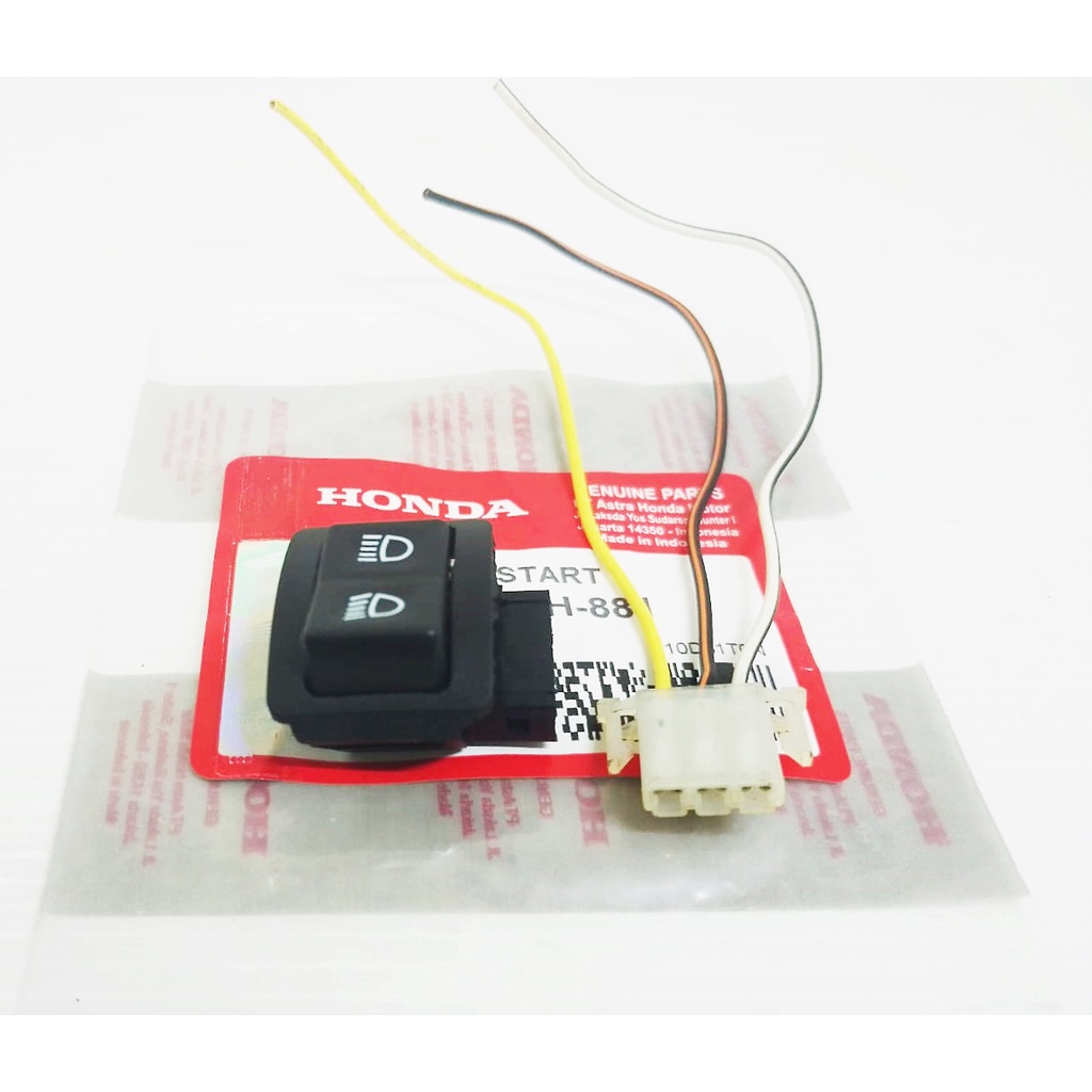 Tombol DIM Beat Karbu supra X 125 Supra Fit Revo Lama Blade 110 Bonus Socket kabel saklar lampu Sein