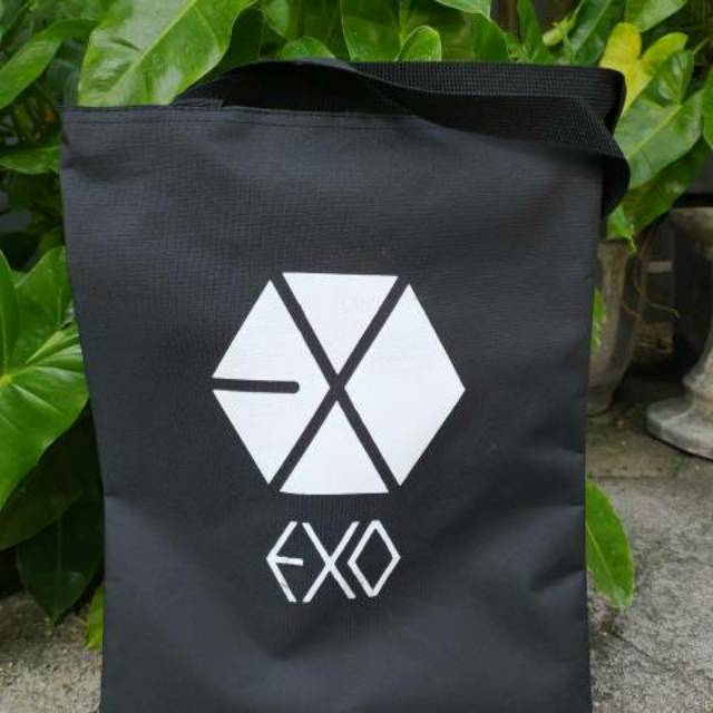 [EXO]TOTEBAG PAKAI RESLETING TOTE BAG K-POP WANITA MURAH KARAKTER