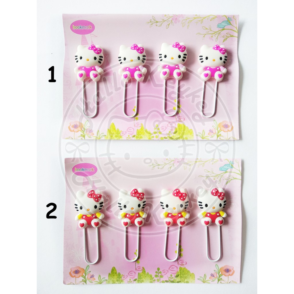 

bookmark / klip kertas hello kitty isi 4 pcs