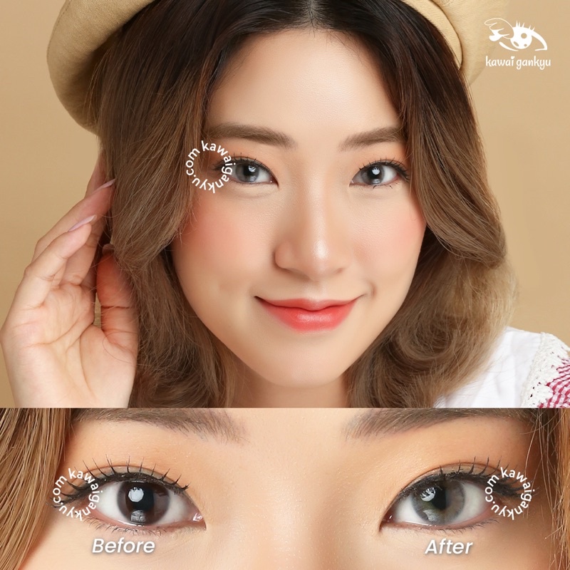 KawaiGankyu Softlens - Princess vonvon gray (1botol)