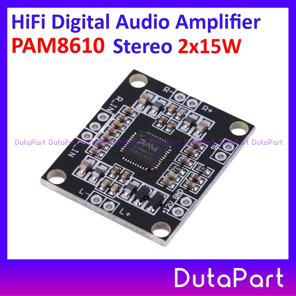 PAM8610 Mini HiFi Digital Audio Amplifier PAM-8610 Stereo 2 x 15W 12V DC