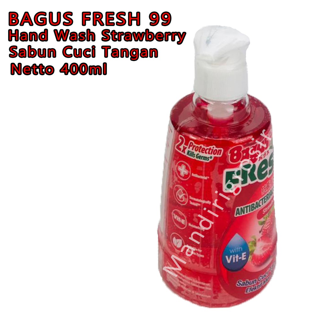 Hand Wash Strawberry *Bagus Fresh99 * Sabun Cuci Tangan * 400ml