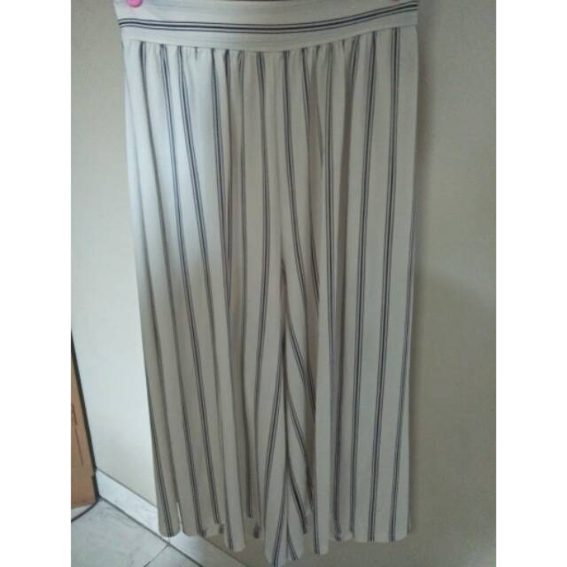 White stripes cullotes