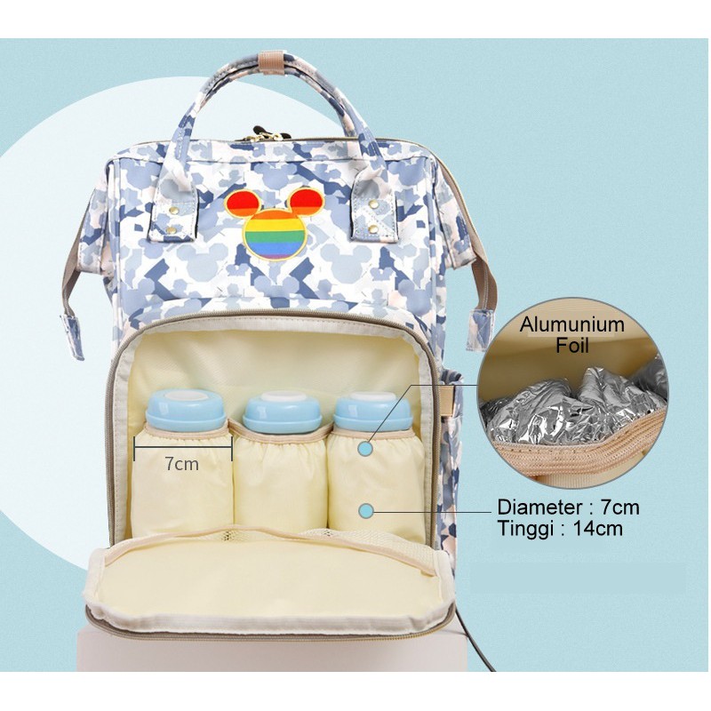 NEW PROMO TAS DIAPER DISNEY CAMOUFLAGE SERIES ORIGINAL