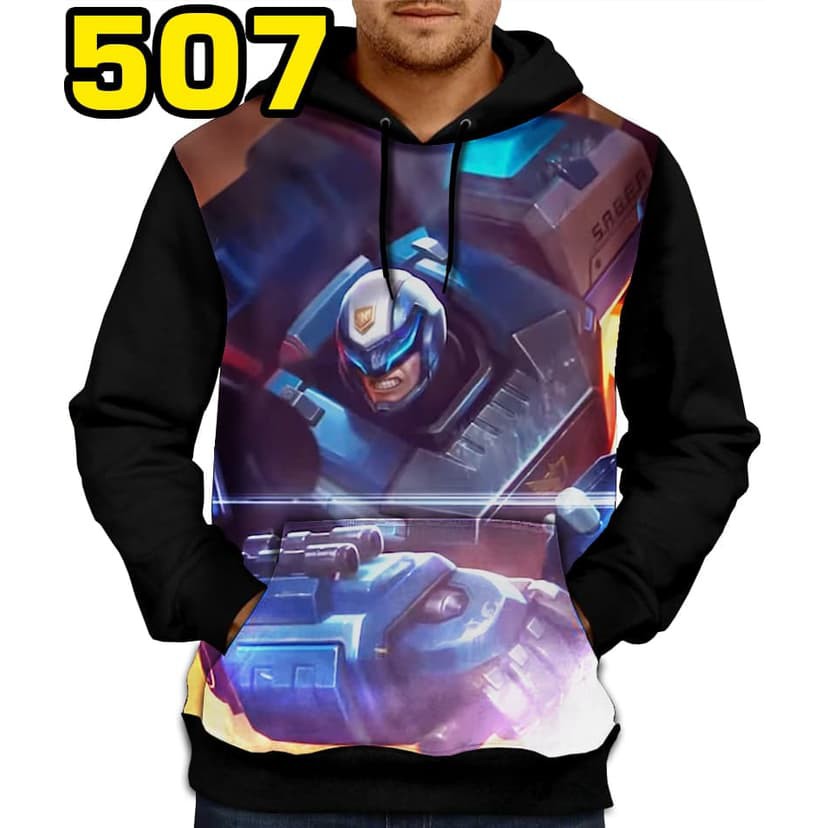 HOODIE JAKET kaos mobile legend legends 507-JOHNSON automata