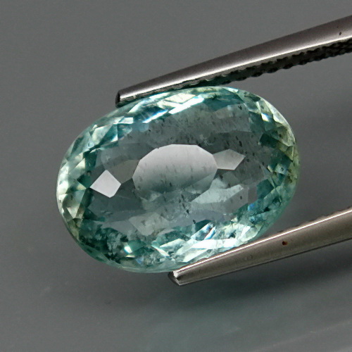 Oval 4.40ct 12.8x9x6mm Natural Unheated Sky Blue Aquamarine, Brazil AQ111