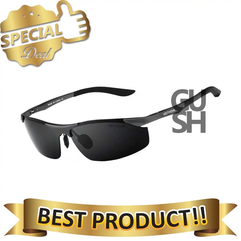 Kacamata Pria UV Polarize - Veithdia  6529