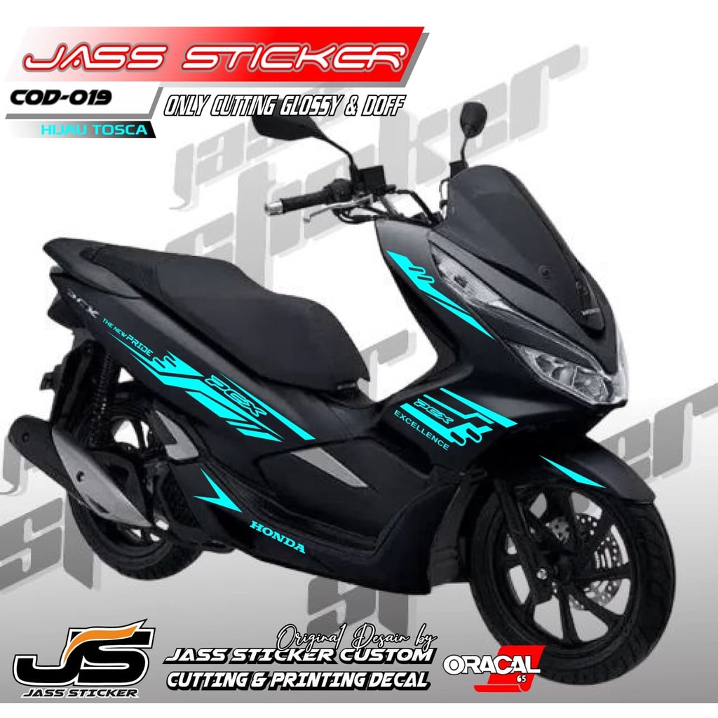 (COD) STICKER CUTTING PCX 150/STIKER STRIPPING PCX/STRIPING VARIASI PCX / AKSESORIS MOTOR PCX