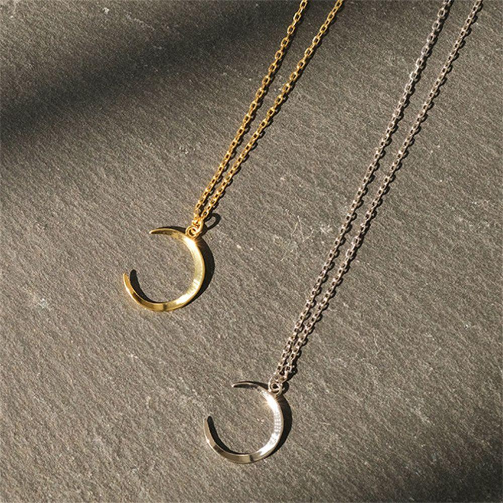 Suyo Bulan Kalung Hadiah Wanita Pria Hari Valentine Klavikula Necklace