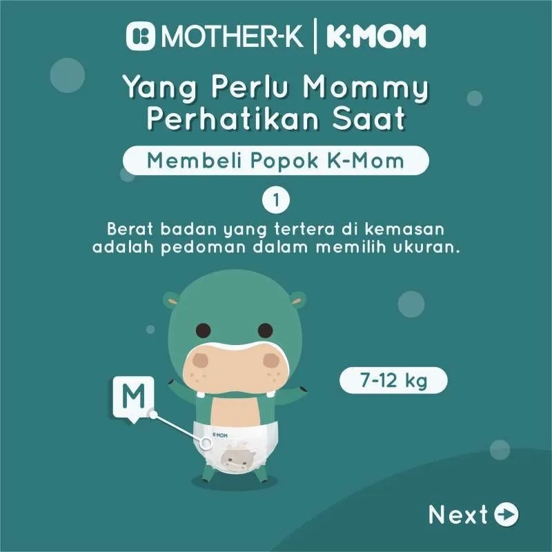 Mother-K K-Mom Dual Story Diaper 2XLarge (XXL) 30pcs Diapers Pants Pull Up Popok Celana Bayi Anak WHS