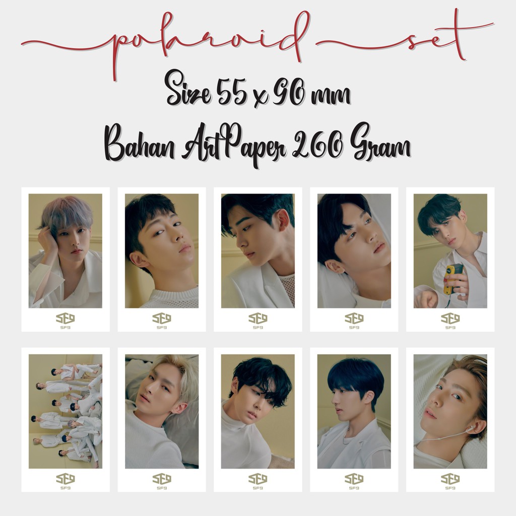 Polaroid SF9 SF 9 Kpop Lomocard Lomo Card Foto Photo Set Paket