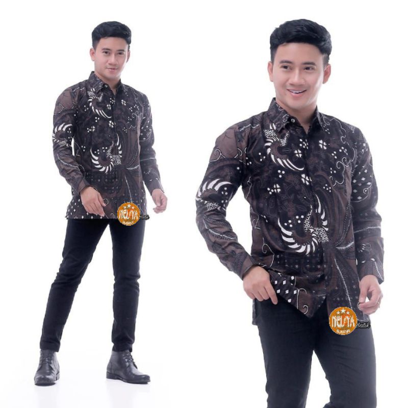 Batik wanita ASJ SA HRB026 Kenongo Kemeja Tosca Pendek-Kmeja Dwsa Cucakrowo