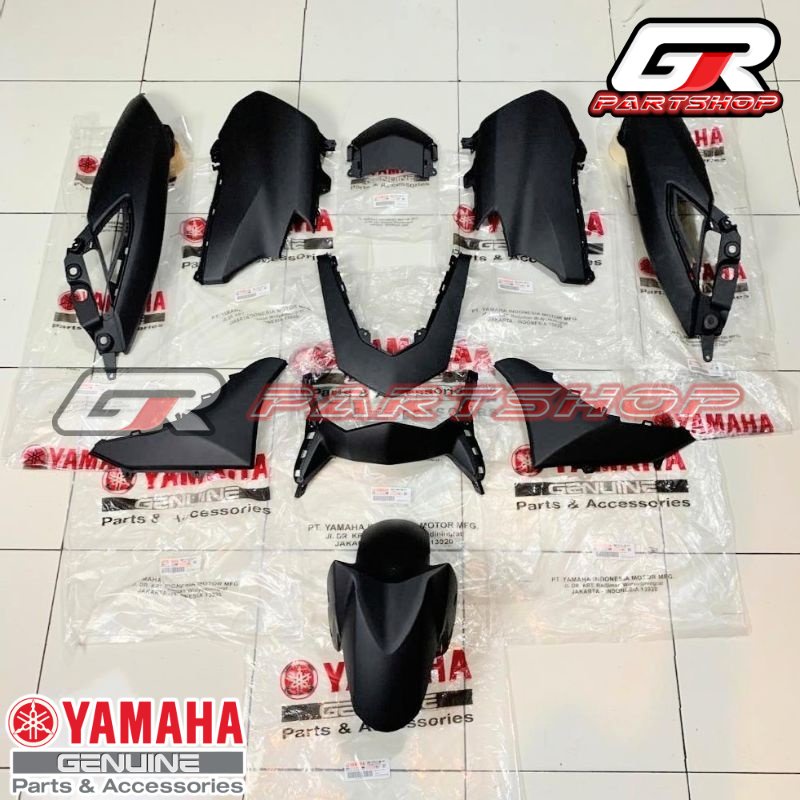 BODY HALUS FULLSET NEW NMAX HITAM DOFF KASAR B6H-P3 ORIGINAL YAMAHA PAKET BODI FULSET FULL FUL SET CONECTED CONNECTED ALL NEW NMAX ORI YGP