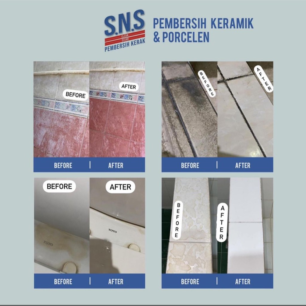 SNS pembersih keramik &amp; Porcelen