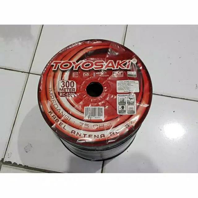 Kabel Antena Luar Hitam Tembaga Tebal Meteran Merk Toyosaki Shopee Indonesia