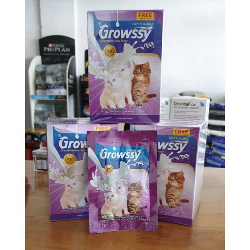 Susu Kucing GROWSSY 20Gr  Susu Kucing Saset  Susu Kucing