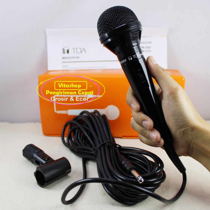 Mik TOA ZM-260 Mic Kabel Mikropon / Microfone Mic/Mikrofhone Original