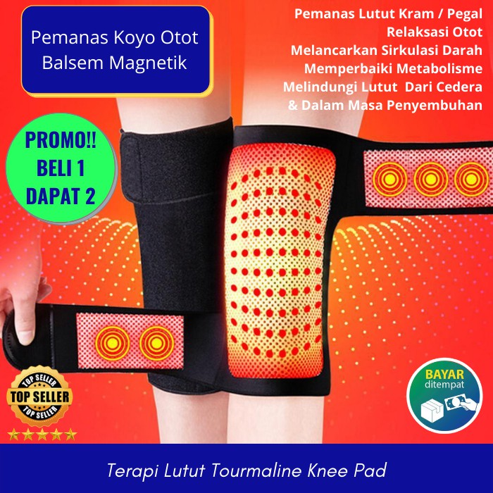 Alat Pelindung Lutut Dan Terapi Magnetik Sakit Lutut Olahraga Lari Futsal Bola Knee Pad Relaksasi