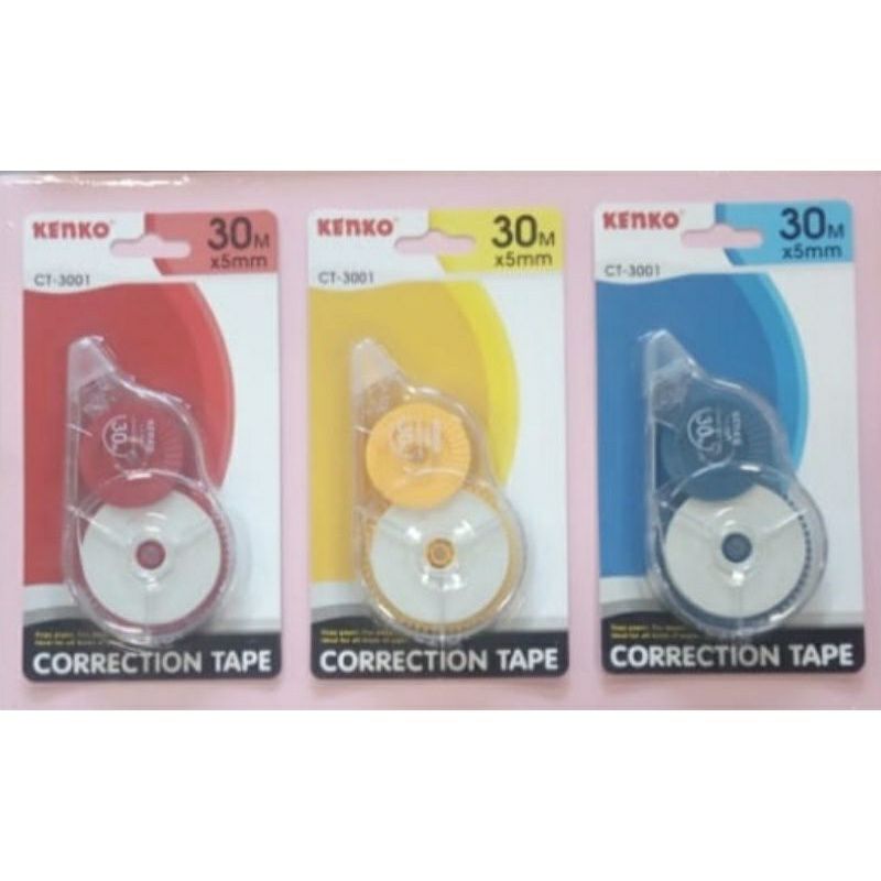 

STIPO KERTAS|TIPE X KERTAS|TIPE X PITA|KENKO CT-3001 (WARNA)/CORRECTION