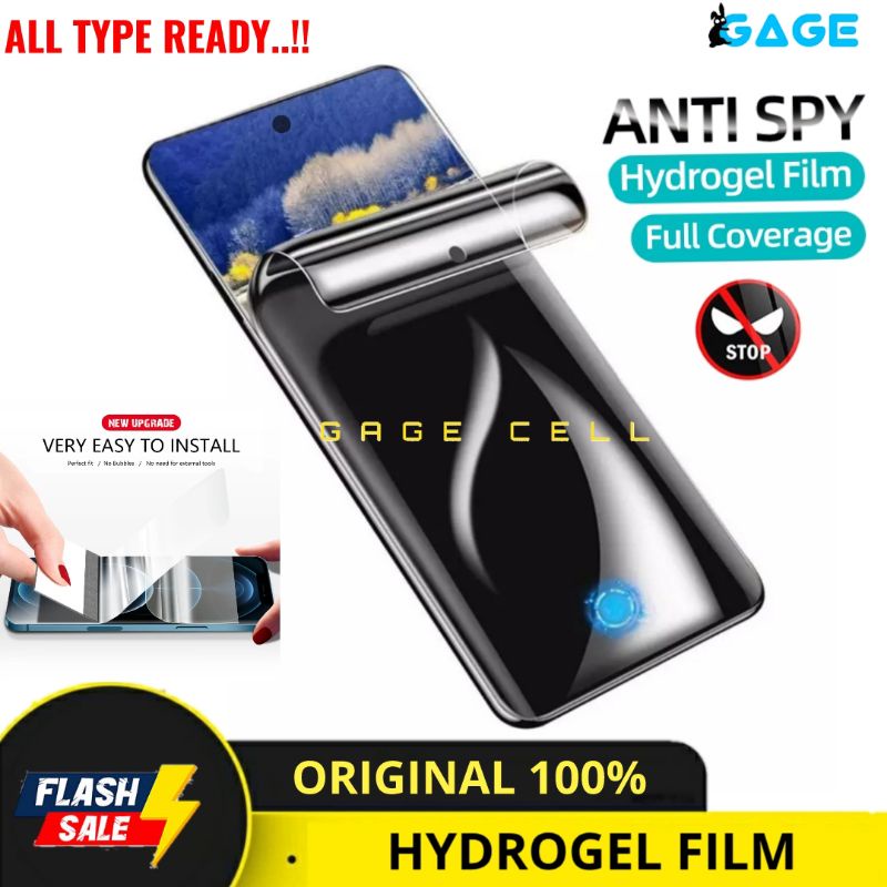 HYDROGEL ANTI SPY MATTE XIAOMI POCO X3 PRO NFC F3 GT M3 PRO ANTI GORES PRIVASI FULL LAYAR SCREEN