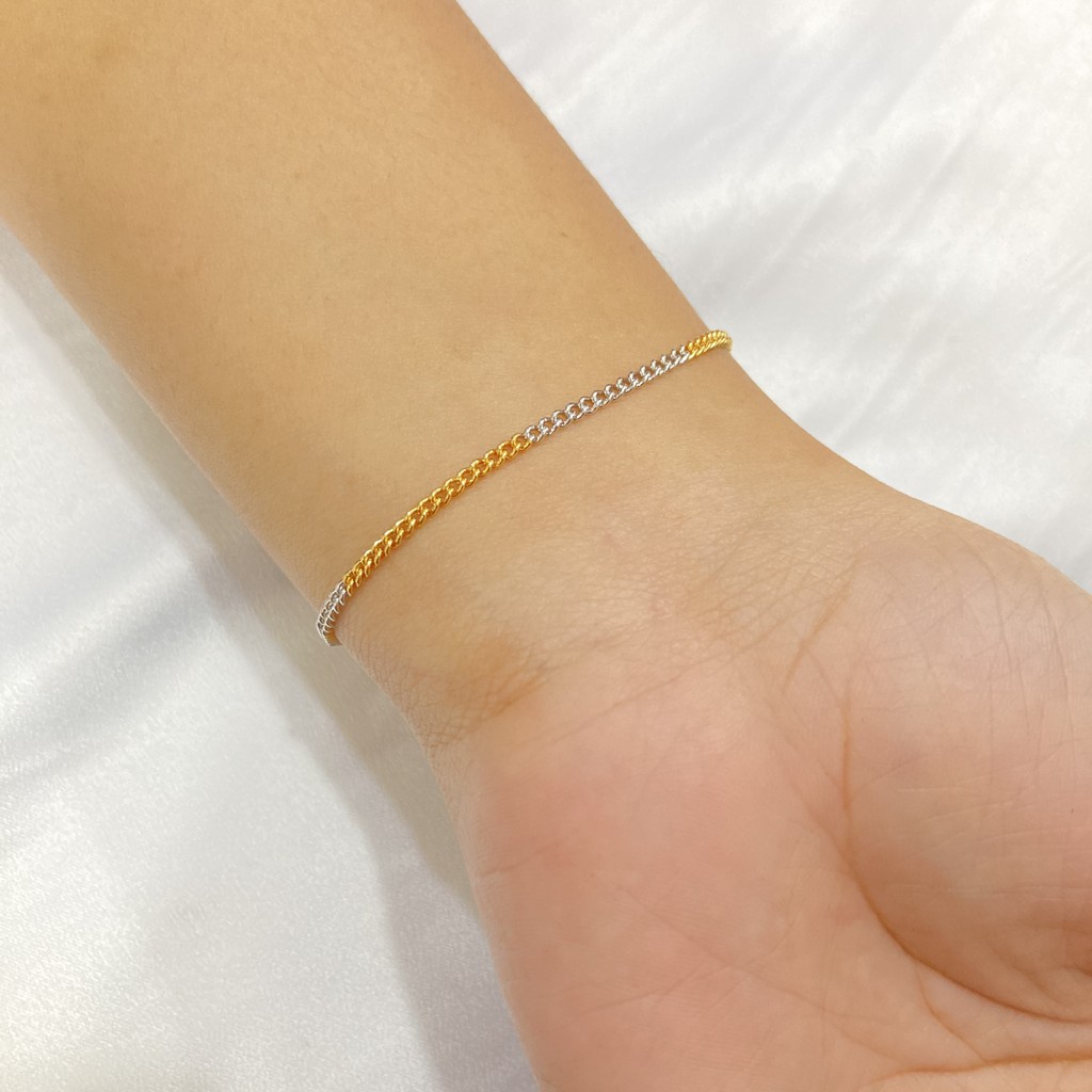 Gelang Tangan Wanita Dewasa Dimensi Lapis Emas Xuping Gelang Rantai Aksesoris Perhiasan Fashion