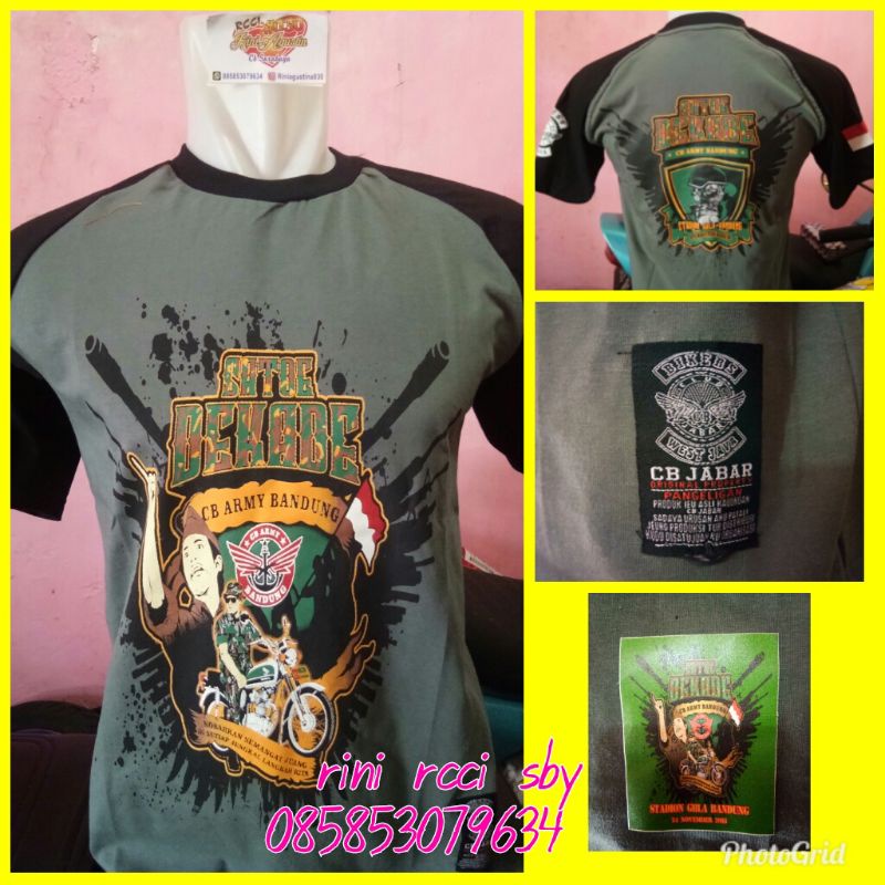 kaos acara original cb army  bandung