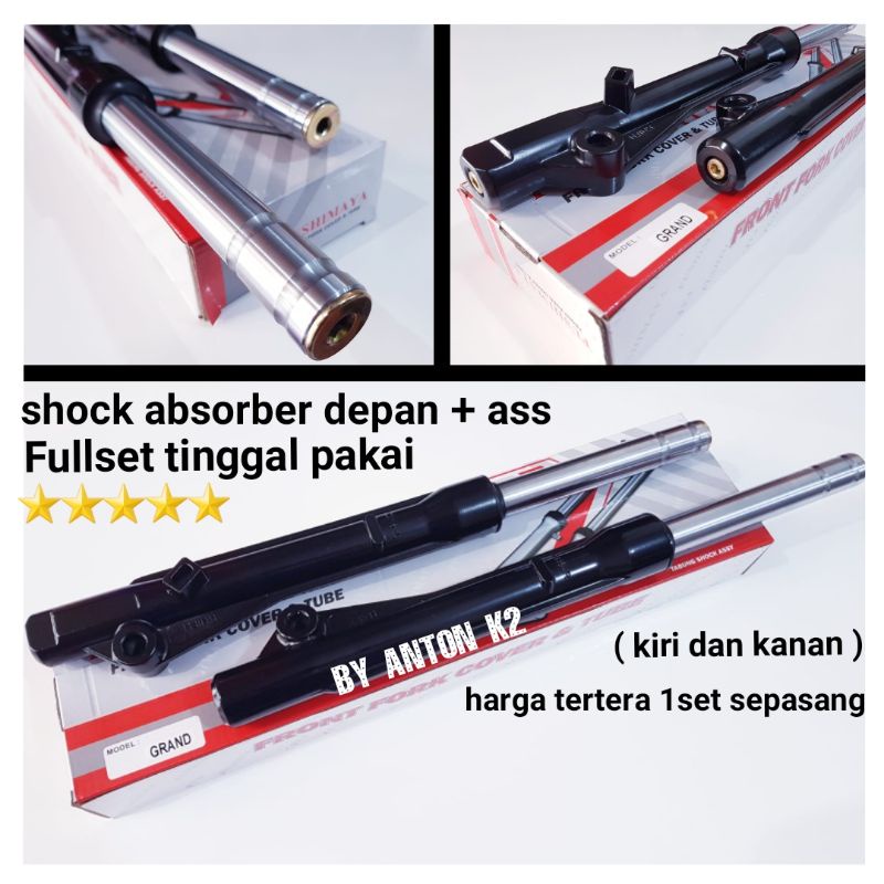 SHOCK BREAKER DEPAN/SHOCK TABUNG AS DEPAN STANDAR ORI MOTOR SUPRA TROMOL/GRAND/ASTREA LEGENDA/PRIMA