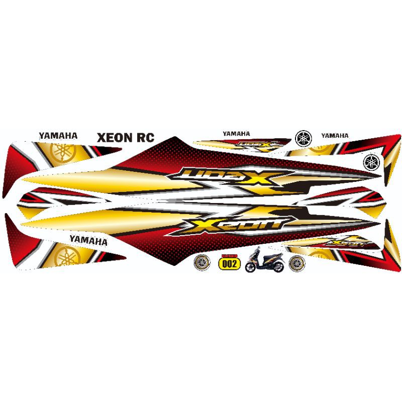 striping yamaha xeon rc / decal xeon rc / sticker xeon rc