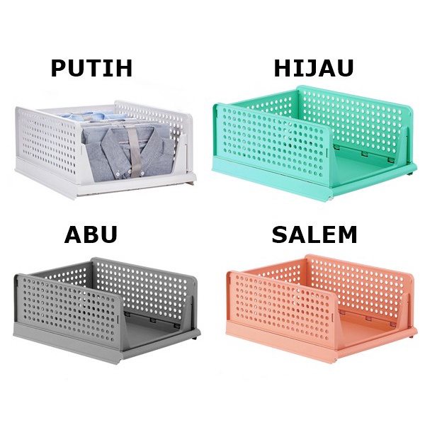 (1KG) SHENAR RAK LACI STORAGE KECIL / RAK BAJU / TEMPAT BAJU / STORAGE BOX / KERANJANG BAJU / BOX LEMARI / KOTAK BAJU / KERANJANG KOTAK