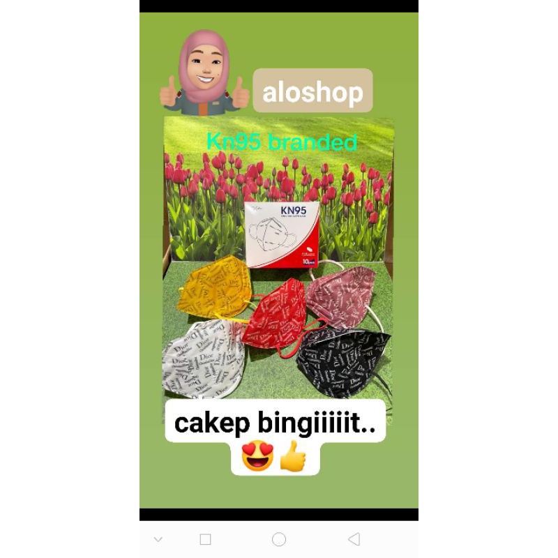 masker kn95 Dior colour