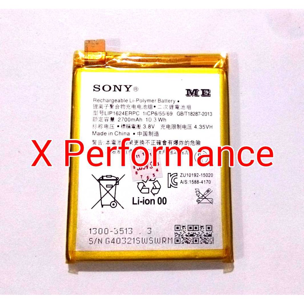 Baterai Sony Xperia X Performance Lip1624erpc F8132 F8131 Sov33 So 04h Docomo Shopee Indonesia