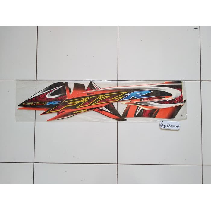 Striping Sticker Lis Yamah Fiz R 2005 2006 Hitam Orange