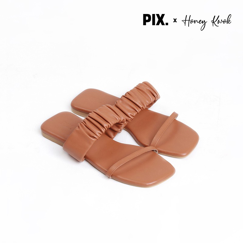 

Pixfootwear X Honeykwk Brown Namsan Sandals Sepatu - Sandal Wanita Cokelat