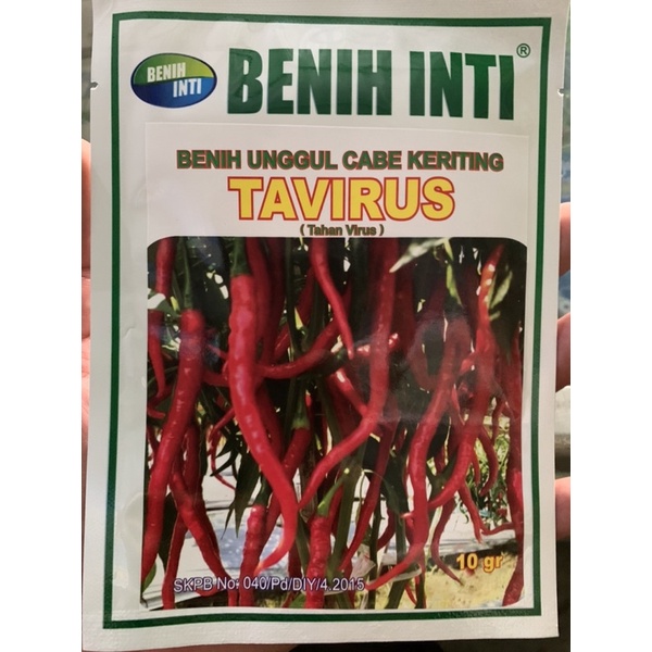 Benih Unggul Cabe Keriting TAVIRUS ( Tahan Virus ) 10gr Benih Inti