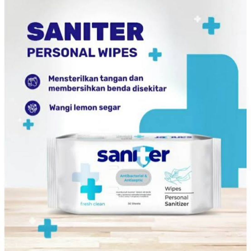 Saniter Tissue Basah 50 Sheet