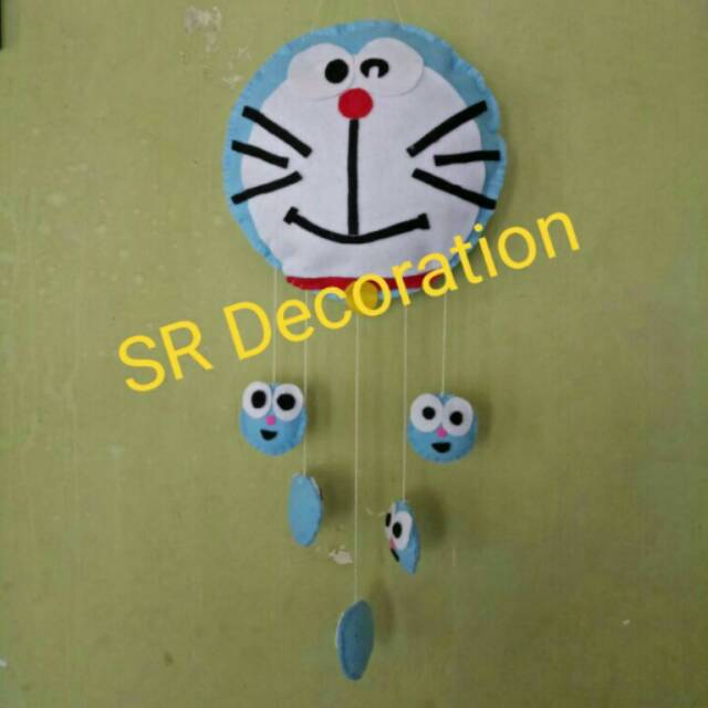 Hiasan Dinding Kain Flanel Model Doraemon Shopee Indonesia