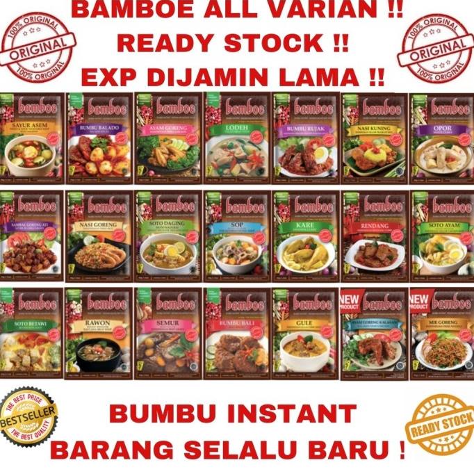 

Bumbu Instan Bamboe All Variant/ Bamboe bumbu instant Dijamin Baru !!