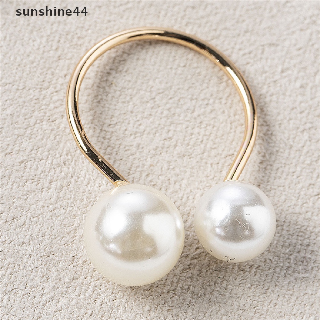 Sunshine 1PC Cincin Serbet Bentuk U Gaya Barat