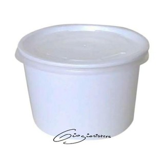 Paper Bowl White & Lid | Rice Bowl Bali | Mangkuk Kertas Putih & Tutup