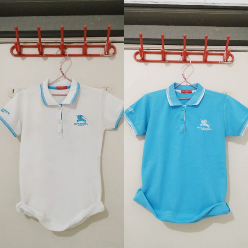 Kaos polo kerah bordir burberry / Kaos berkerah / Kaos kerah (PL)