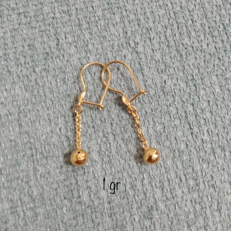 Anting Desi Pentol Emas muda 1 gram