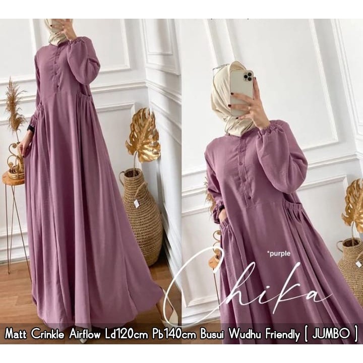 CHIKA DRESS MAXI JUMBO MODEL KEKINIAN